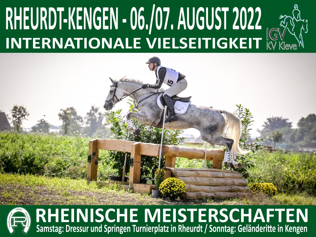 SAVE THE DATE: Vielseitigkeitsturnier der IGV Kleve in Rheurdt - 6.&7.8.2022