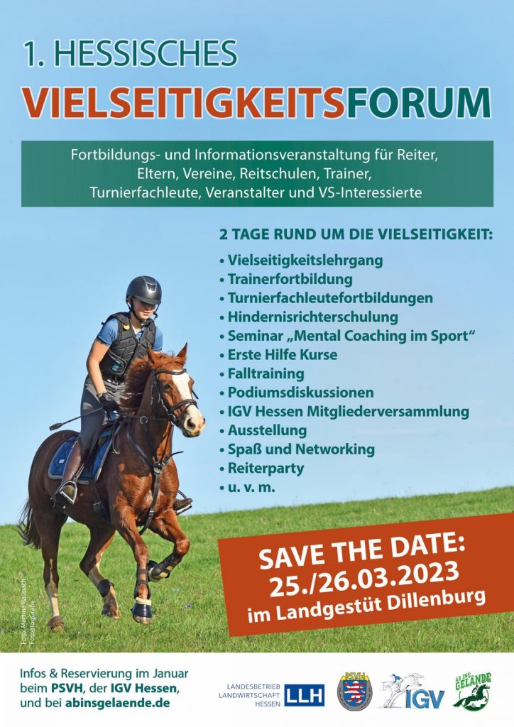 Save the date 1. Hessisches Vielseitigkeitsforum